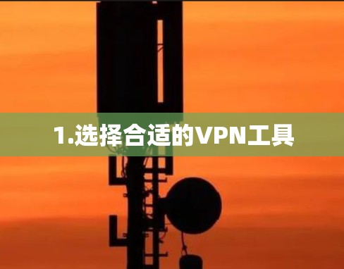 1.选择合适的VPN工具 1.选择合适的VPN工具