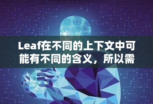 Leaf在不同的上下文中可能有不同的含义,所以需要更多的上下文来明确其具体含义。以下是一些可能的解释和解决方案 Leaf在不同的上下文中可能有不同的含义,所以需要更多的上下文来明确其具体含义。以下是一些可能的解释和解决方案